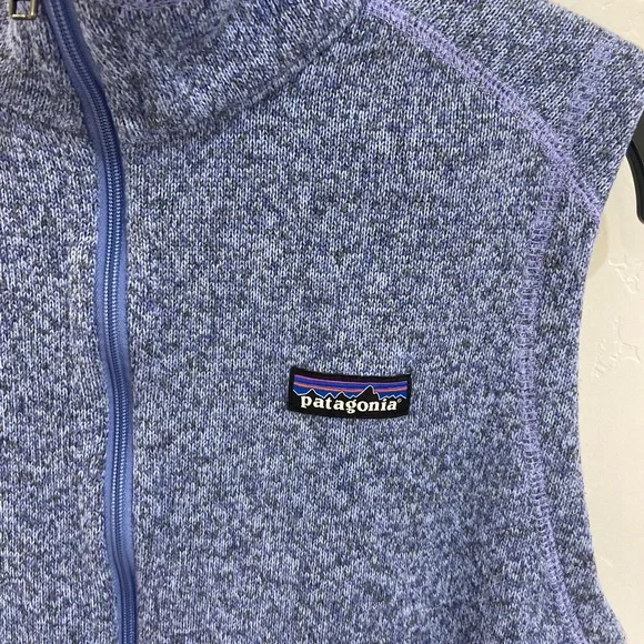 Patagonia Heathered Blue Zip Vest - Picture 2 of 5